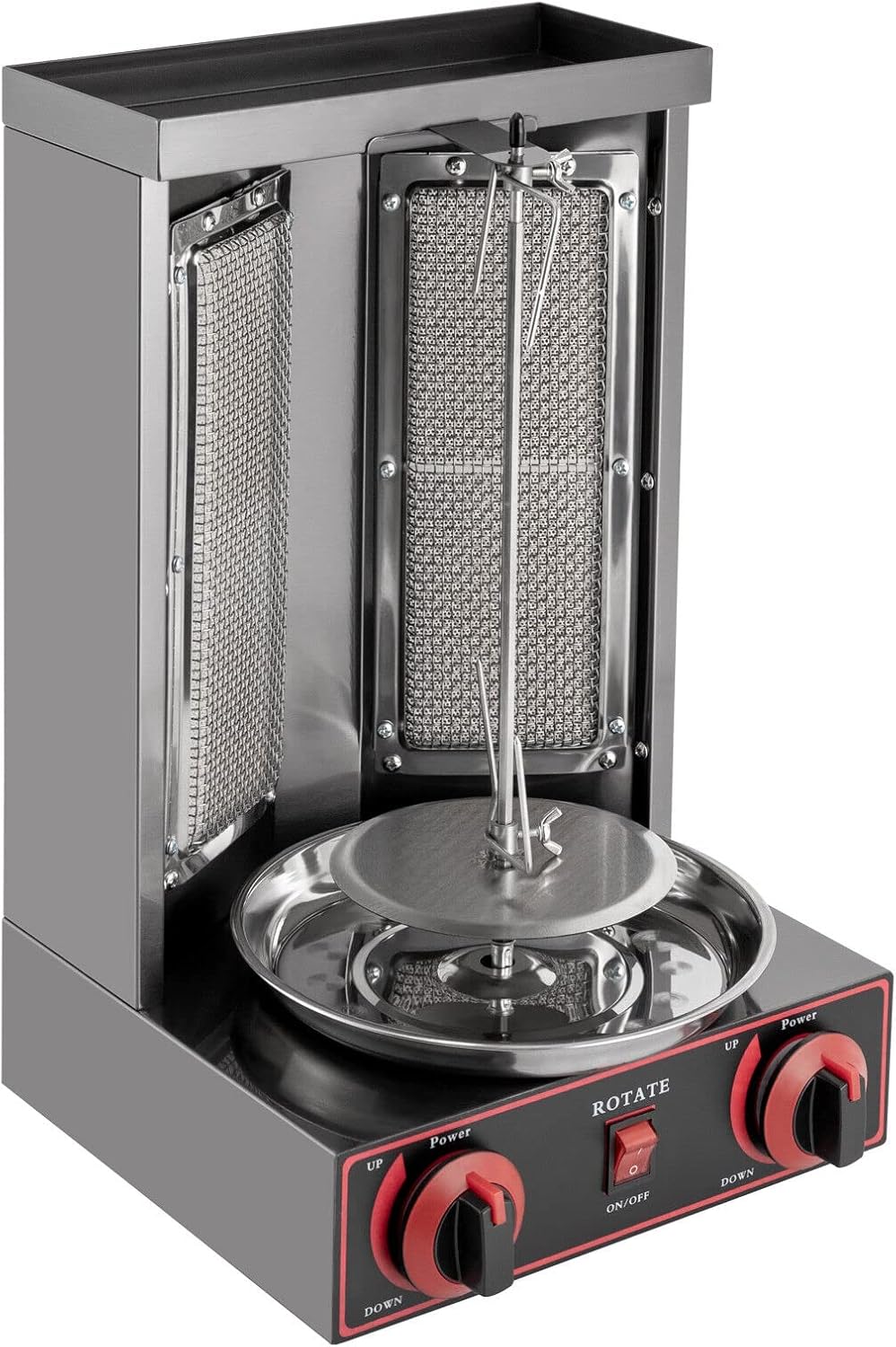 DönerGrill a gas Kebab Machine, Macchina elettrica GPL Kebab Vertical Gyrosgrill Grill Grill con interruttore di regolazione della temperatura 3000 W 220 V
