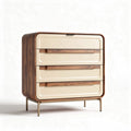 Mobile contenitore in legno con finiture in plastica per camera da letto – 80 x 45 x 90 cm