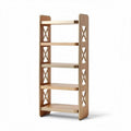 Scaffale in legno a più ripiani per arredamento interno – 50 x 25 x 140 cm