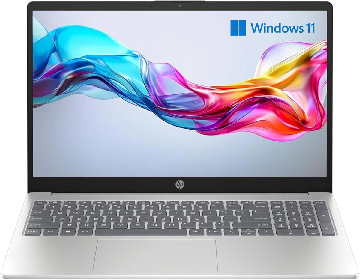 HP Laptop 15-fd0011sl, PC Portatile 15, Display 15.6 FHD Antiriflesso, Notebook, Intel Core i5 1334U, 16GB RAM, 512GB SSD, Intel Iris Xe, Webcam TNR, Windows 11, Computer Portatile, Argento, QWERTY
