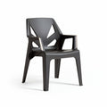 Sedia in plastica nera per uso interno ed esterno – 50 x 50 x 85 cm