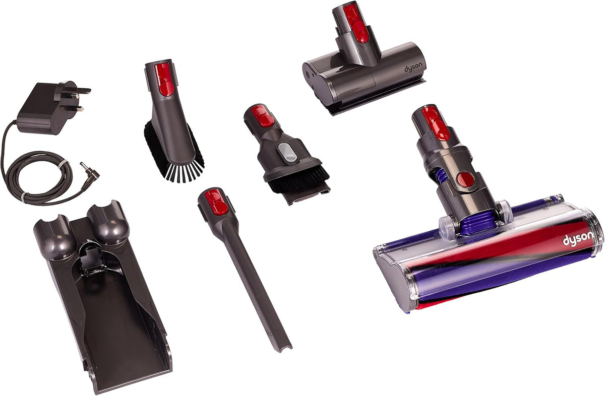 Dyson 330V10ABSOLUTE+ V10 - Aspirapolvere senza fili, in plastica, colore: grigio e rosso