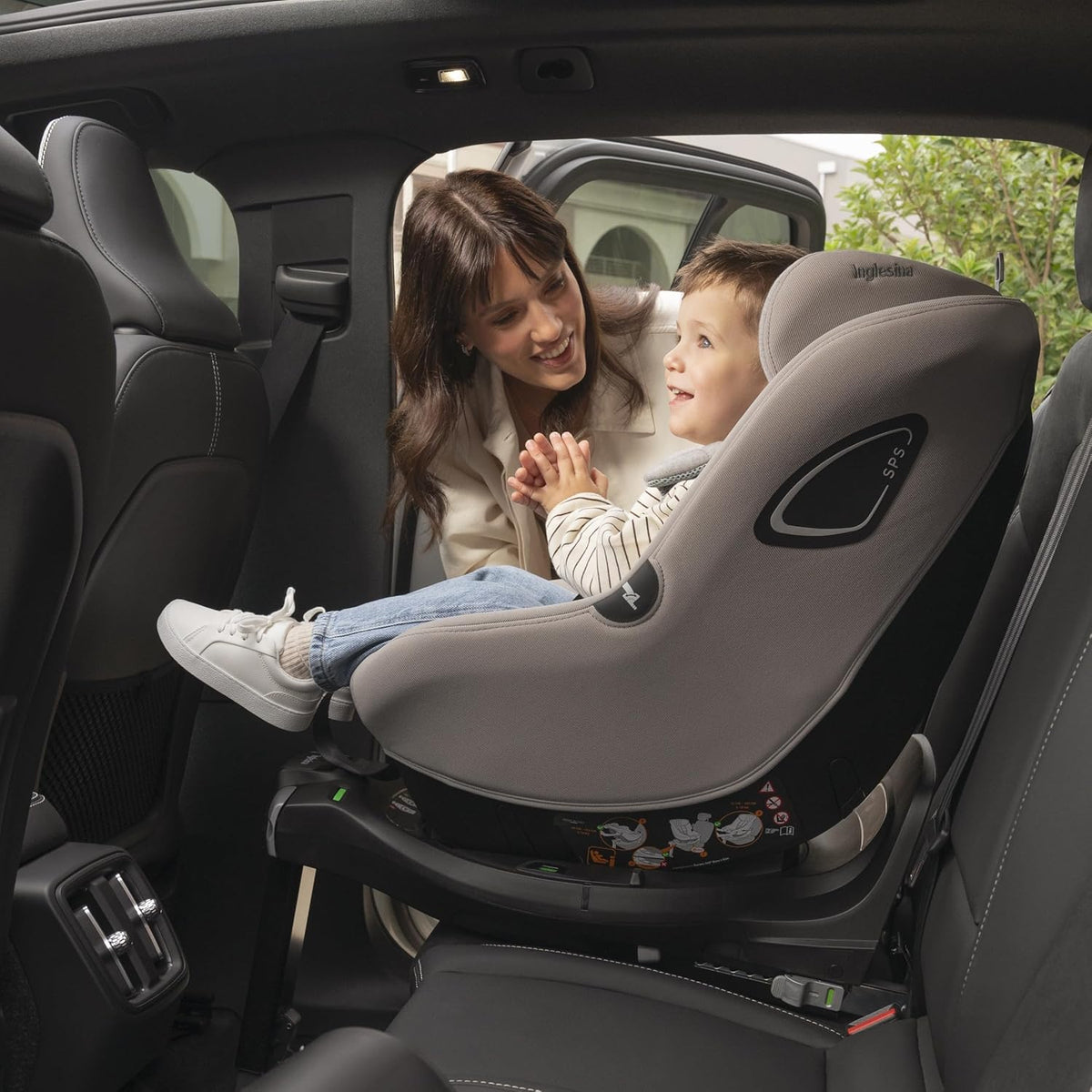 Seggiolino auto Darwin successivo stage I-Size gr. 0+/1 - Pietra grigia