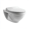 WC Sospeso a Parete in Ceramica Smaltata con Sedile Slim in Polipropilene