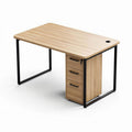 Scrivania in legno e metallo con cassetti dimensioni 120 x 60 x 75cm