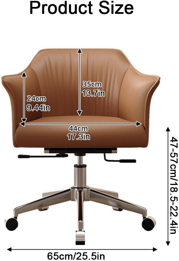 YCKEGEW Sedia Da Ufficio Per Sala Conferenze Sedia Direzionale Con Braccioli, Sedie Ergonomiche Da Scrivania Per Computer, Supporto Lombare Medio,Cuscino Imbottito In Pelle(Dark grey)