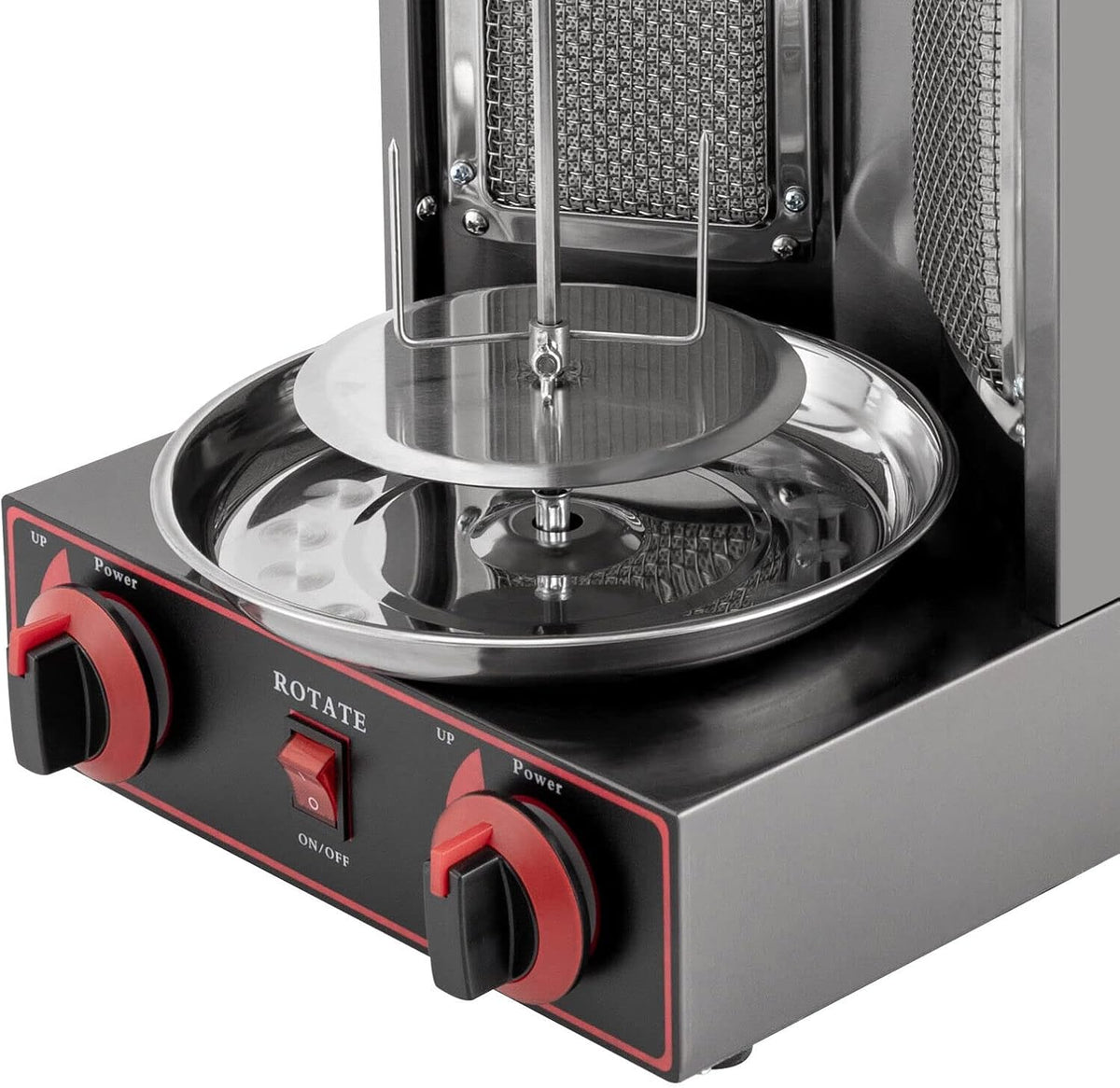 DönerGrill a gas Kebab Machine, Macchina elettrica GPL Kebab Vertical Gyrosgrill Grill Grill con interruttore di regolazione della temperatura 3000 W 220 V
