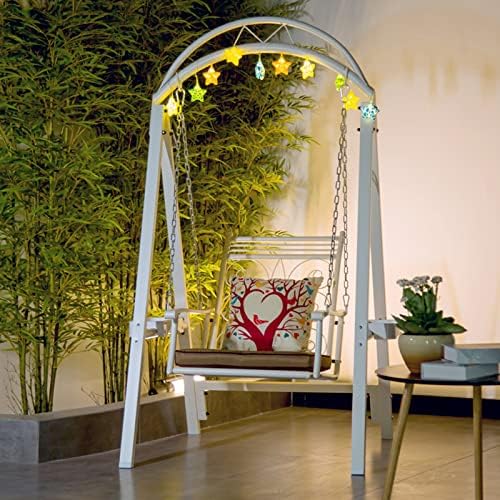 Sedia sospesa per adulti, design triangolare stabile, perfetta per cortile, terrazza, soggiorno interno e balcone relax