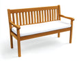 Panche da giardino - legno - 135x63x87 cm - naturale - stile classico