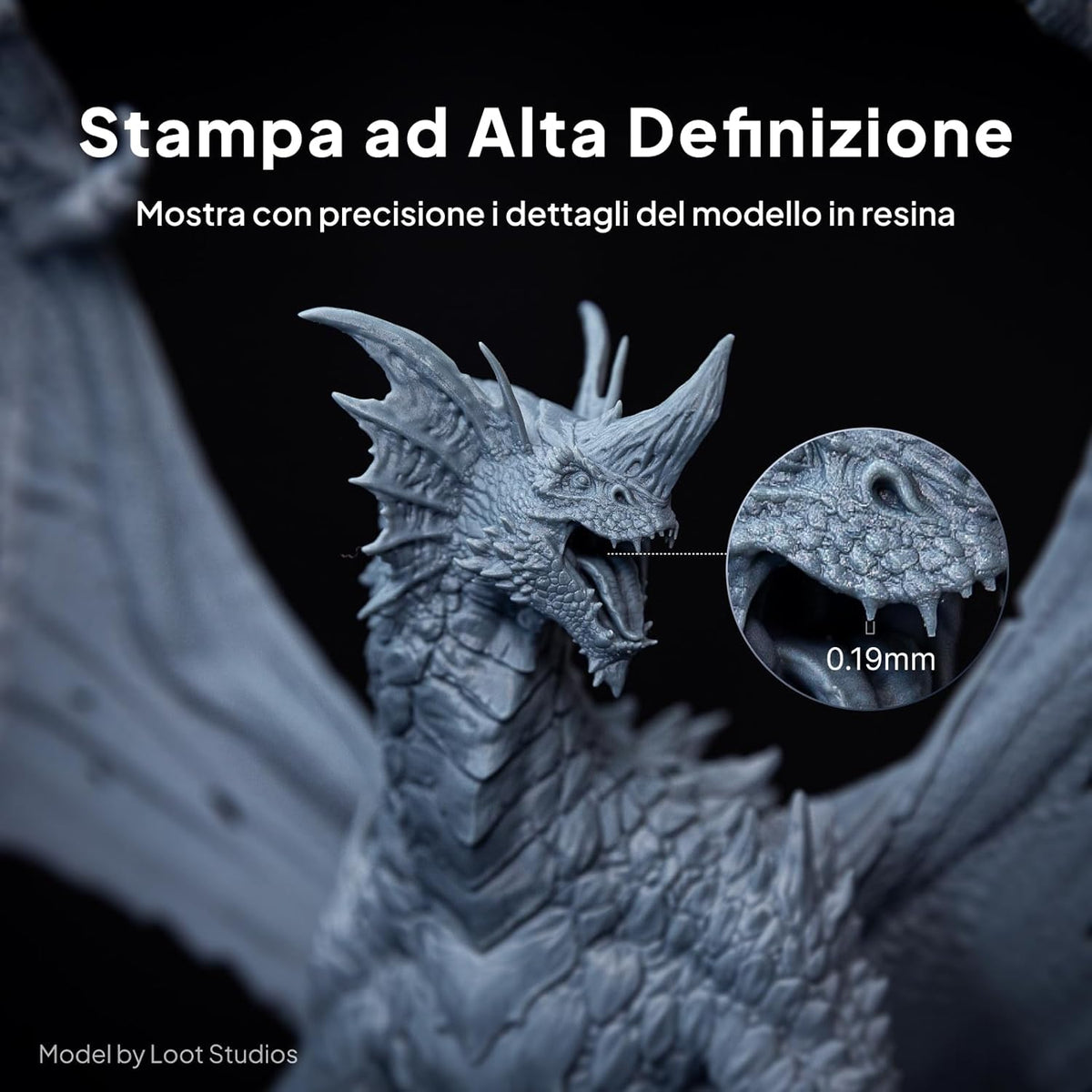 ELEGOO Saturn 4 Ultra 16K Stampante 3D Resina con Coperchio Ribaltabile, Riscaldamento del Serbatoio a 30°C, Stampa ad Alta Velocità a 150 mm/h, Dimensione di Stampa 211,68×118,37×220 mm³