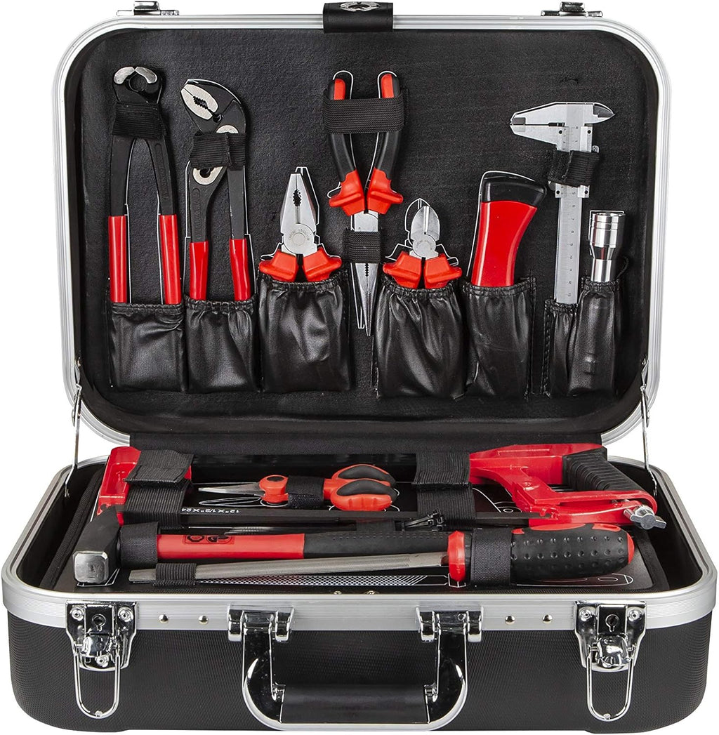 LTI By Krino 64230303 - Set Multiutensili con Bussole e Accessori e Utensili Manuali in Valigetta Professionale, Antiurto - 153 Pezzi