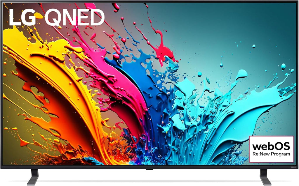 LG QNED 65'', Serie 85 2024, 65QNED85T6C, Smart TV 4K, Processore α8, Design slim, 20W, AI Picture Pro, 4 HDMI 2.1 120Hz, VRR, FreeSync Premium, Alexa, Wi-Fi, webOS 24, Telecomando puntatore