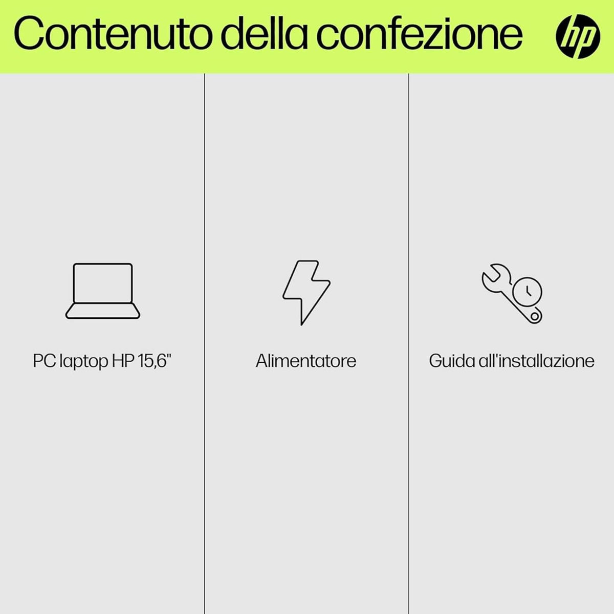 HP Laptop 15-fd0011sl, PC Portatile 15, Display 15.6 FHD Antiriflesso, Notebook, Intel Core i5 1334U, 16GB RAM, 512GB SSD, Intel Iris Xe, Webcam TNR, Windows 11, Computer Portatile, Argento, QWERTY