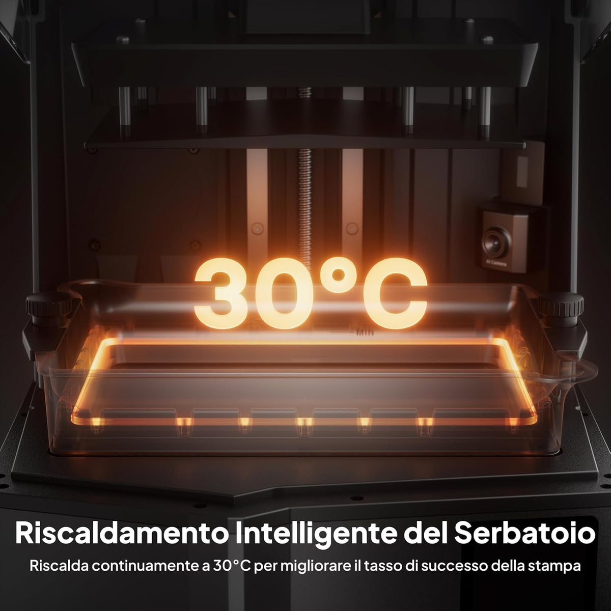 ELEGOO Saturn 4 Ultra 16K Stampante 3D Resina con Coperchio Ribaltabile, Riscaldamento del Serbatoio a 30°C, Stampa ad Alta Velocità a 150 mm/h, Dimensione di Stampa 211,68×118,37×220 mm³