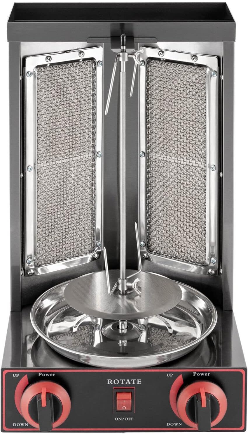DönerGrill a gas Kebab Machine, Macchina elettrica GPL Kebab Vertical Gyrosgrill Grill Grill con interruttore di regolazione della temperatura 3000 W 220 V