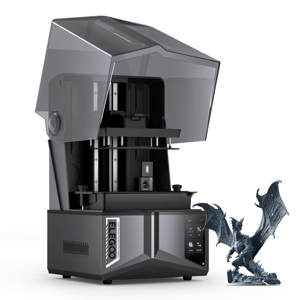 ELEGOO Saturn 4 Ultra 16K Stampante 3D Resina con Coperchio Ribaltabile, Riscaldamento del Serbatoio a 30°C, Stampa ad Alta Velocità a 150 mm/h, Dimensione di Stampa 211,68×118,37×220 mm³