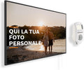 Könighaus Riscaldatore a infrarossi con foto & immagine personale – TÜV SÜD & 5 anni di garanzia – Made in Germany (caricate il vostro motivo) (1200W - cornice nera) - termostato incluso