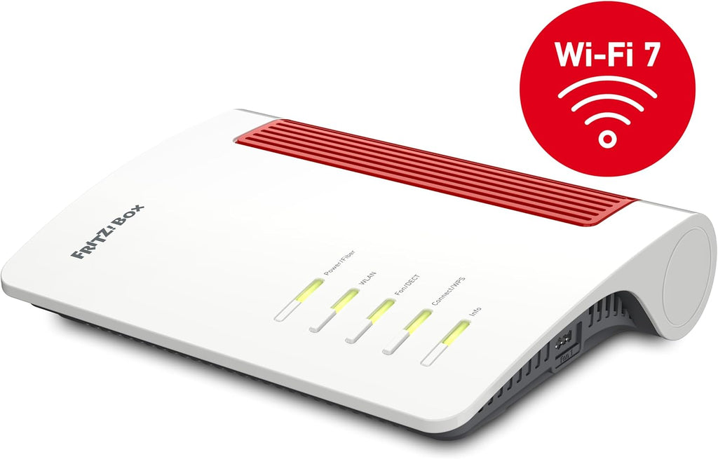 FRITZ!Box 5690 | Router per fibra ottica (AON/GPON) | Wi-Fi 7 fino a 6.448Mbit/s | Wi-Fi Mesh | Massima sicurezza | Configurazione rapida | WAN/LAN a 2,5 gigabit | Made in Europe
