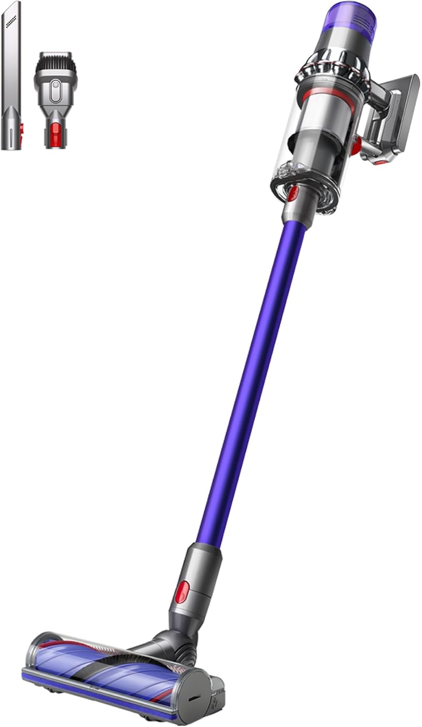 Dyson V11™ Advanced aspirapolvere senza filo, 200 Airwatt, autonomia 60 minuti, tecnologia anti-groviglio, aspirapolvere per pavimenti e portatile (Nichel/Viola)