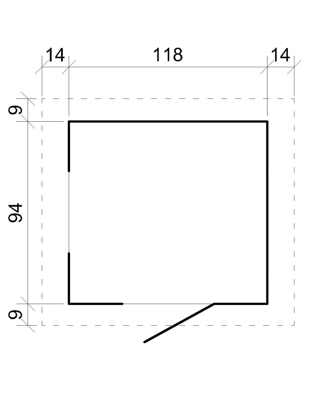 Casetta da Gioco in Legno per Bambini da Esterno con Porta e Finestra – Personalizzabile – 130x106x145 cm