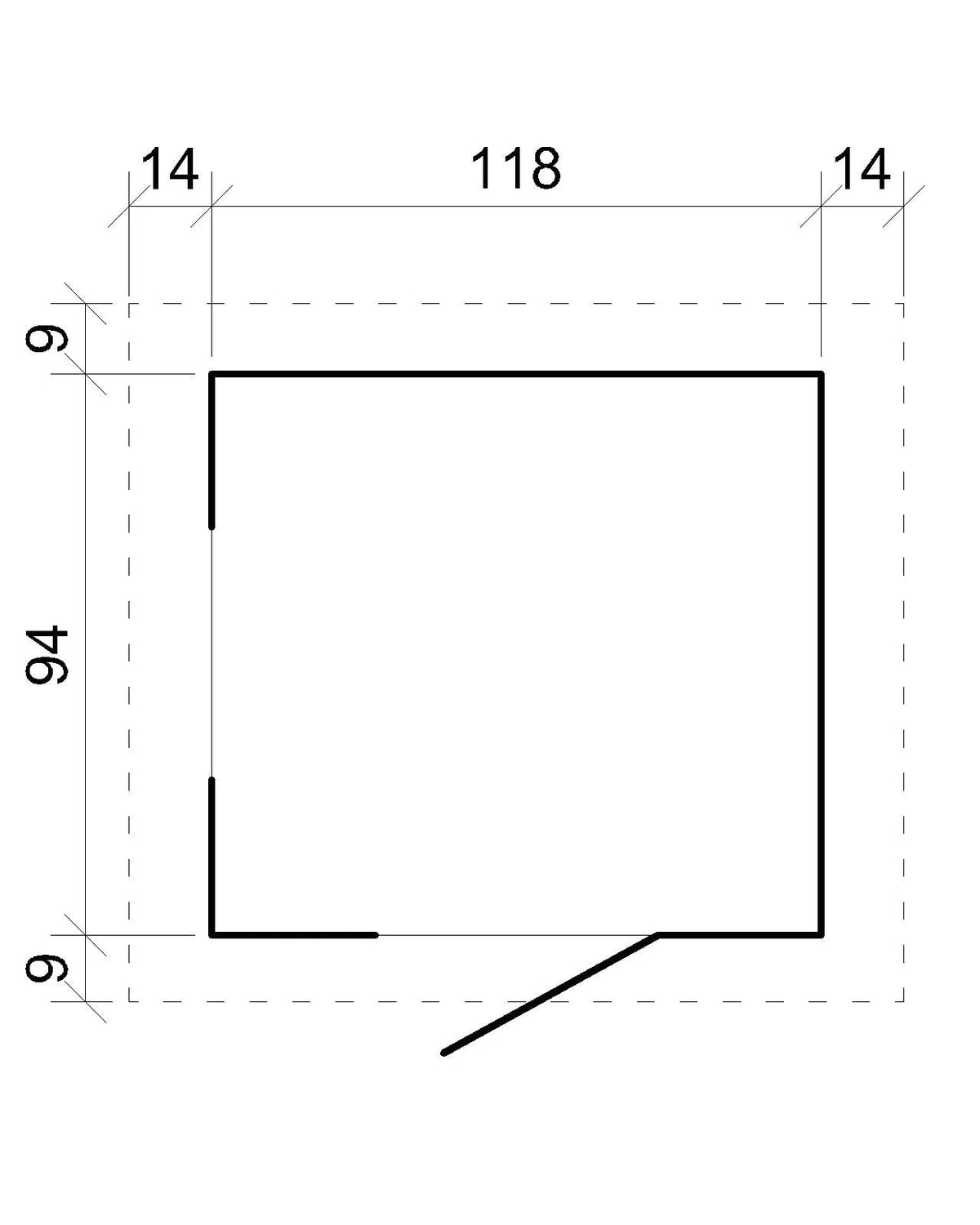 Casetta da Gioco in Legno per Bambini da Esterno con Porta e Finestra – Personalizzabile – 130x106x145 cm