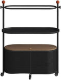 Indipendente Portasciugamani da bagno terra for in ferro sporco Portaoggetti Gap Rack integrato Portasciugamani(Nero)