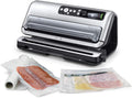 FoodSaver FFS006X macchina sottovuoto per alimenti secchi/umidi, portarotolo e taglierina,3 livelli aspirazione + sigillatura automatica,funzione marinatura,tubo per contenitori,accessori inclusi