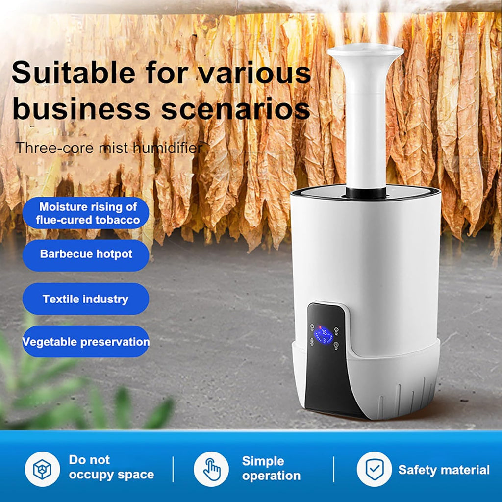Umidificatore con riempimento superiore, capacità 15 l, umidificatore intelligente a nebbia fredda da 75 W con diffusore di oli essenziali, 200 ml/h, 3 modalità di nebbia, timer da 8 ore, ideale per