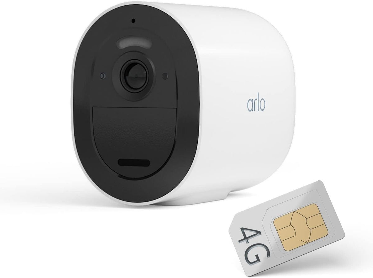 Arlo Go 2 Telecamera WiFi Esterno Senza Fili, HD, Connessione WiFi O Con Scheda SIM 3G/4G LTE, Archiviazione Locale Con SD O Cloud, Sensore Di Movimento, Visione Notturna, Prova Inclusa Arlo Secure