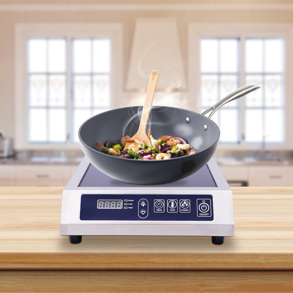 Piastra di cottura a induzione, 3500 W, con controllo Touch Control e piastra in cristallo nero 220 V