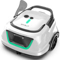 (Aggiornamento 2025)WYBOT A1 Robot Piscina, Autonomia 120 Min, Robot Piscina Senza Fili con Doppio Filtro per Piscine Fuori Terra Fino a 100 m²,2,5 Ore di Carica Completa Veloce(Verde Bianco Perlato)