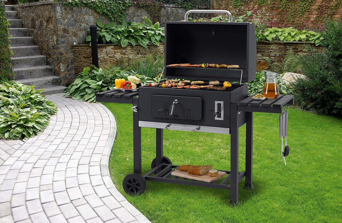 Tepro Toronto XXL 2019 - Carrello per barbecue, in acciaio INOX, colore: Antracite, 90 cm