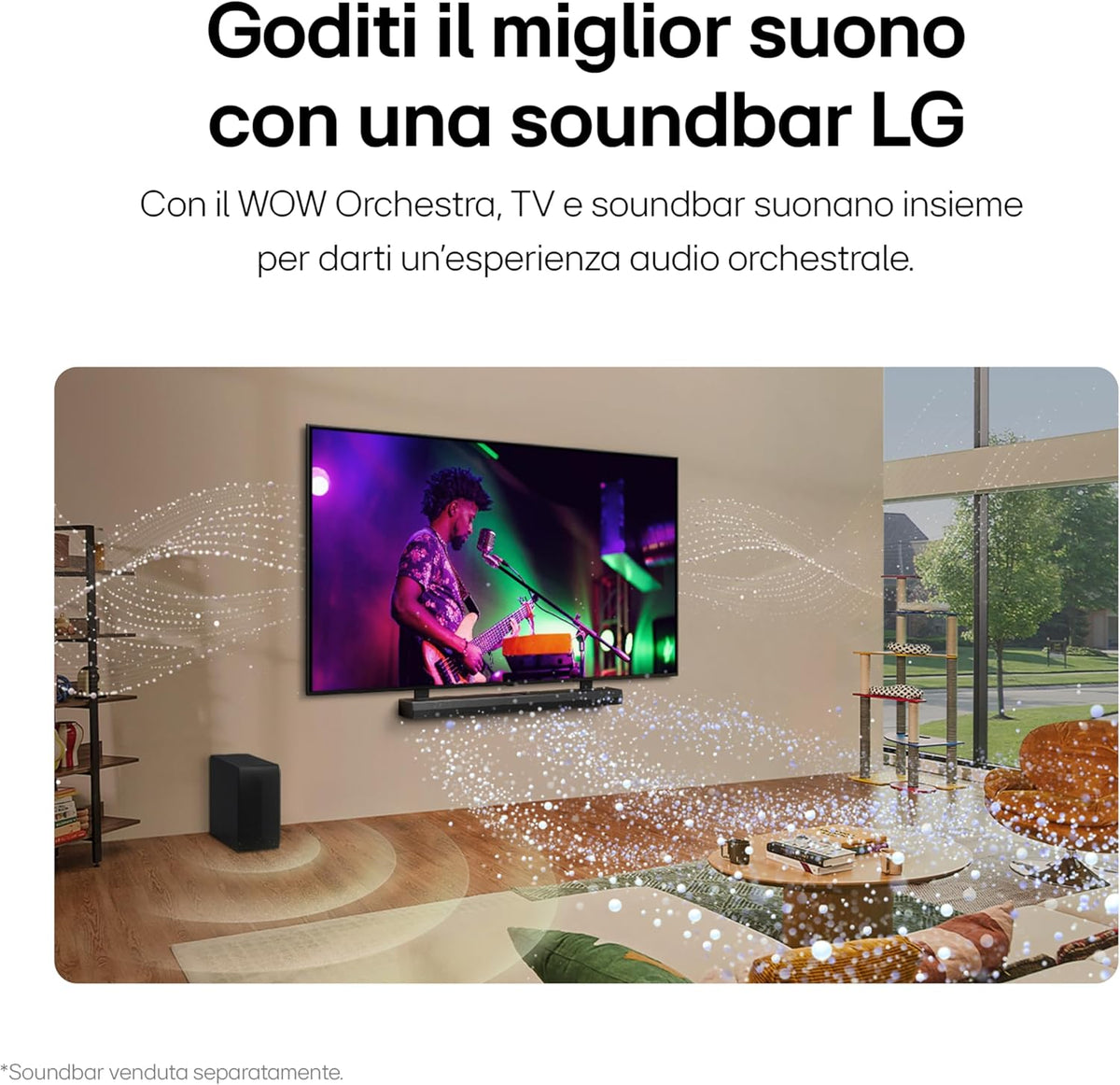 LG QNED 65'', Serie 85 2024, 65QNED85T6C, Smart TV 4K, Processore α8, Design slim, 20W, AI Picture Pro, 4 HDMI 2.1 120Hz, VRR, FreeSync Premium, Alexa, Wi-Fi, webOS 24, Telecomando puntatore