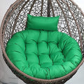 Sedia a uovo sospesa con supporto e cuscino, sedia a dondolo per interni ed esterni, per rilassarsi, 105 x 90 cm, design accogliente ed elegante per casa e giardino