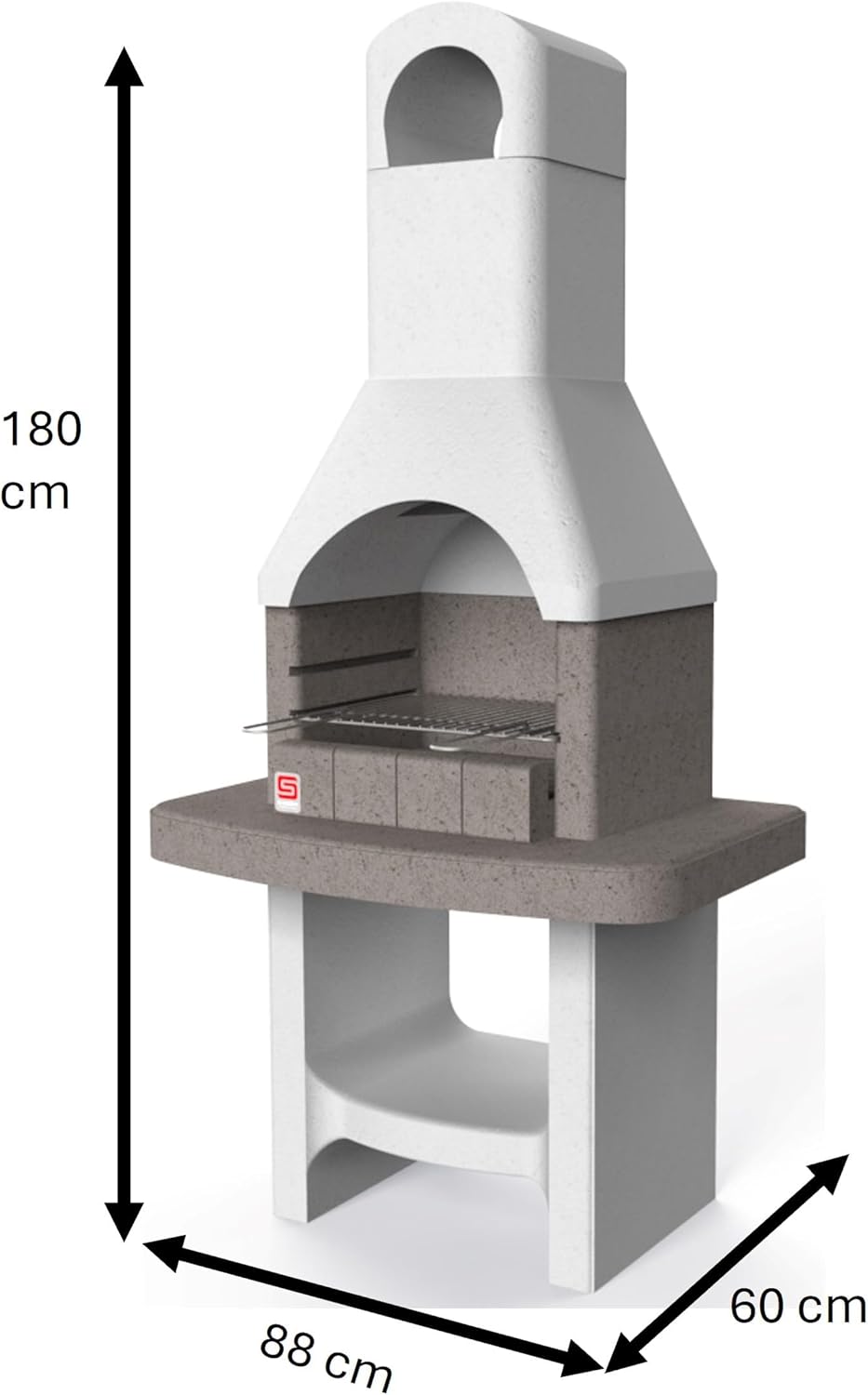 Barbecue in muratura VERONA - griglia 45 cm - carbonella
