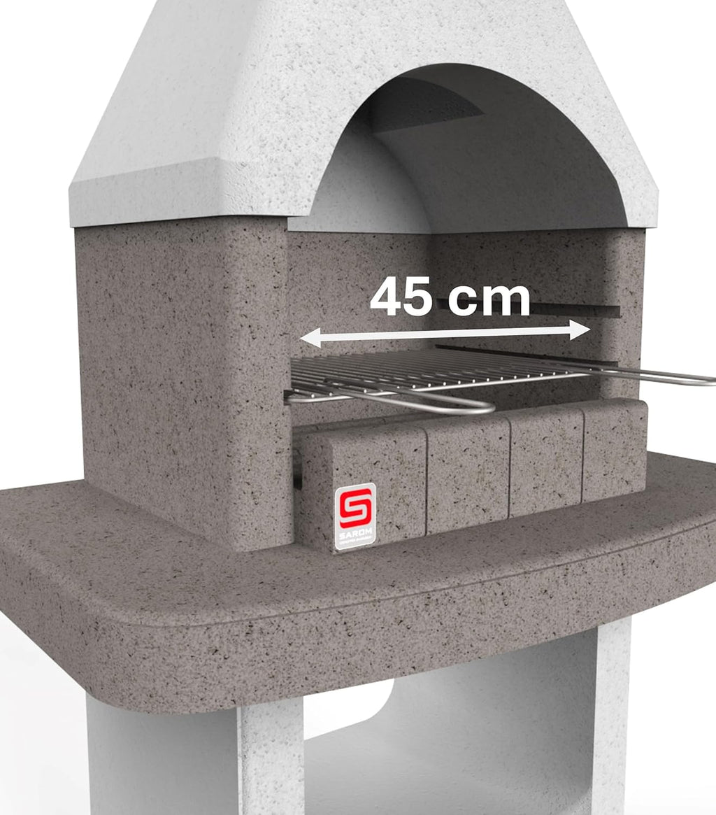 Barbecue in muratura VERONA - griglia 45 cm - carbonella