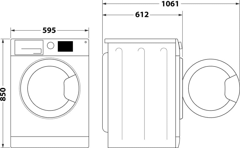 Indesit BWE 91296X WV IT Lavatrice Libera Installazione carica frontale, 9 kg, Classe A, 1150 giri, Bianco, Partenza Ritardata