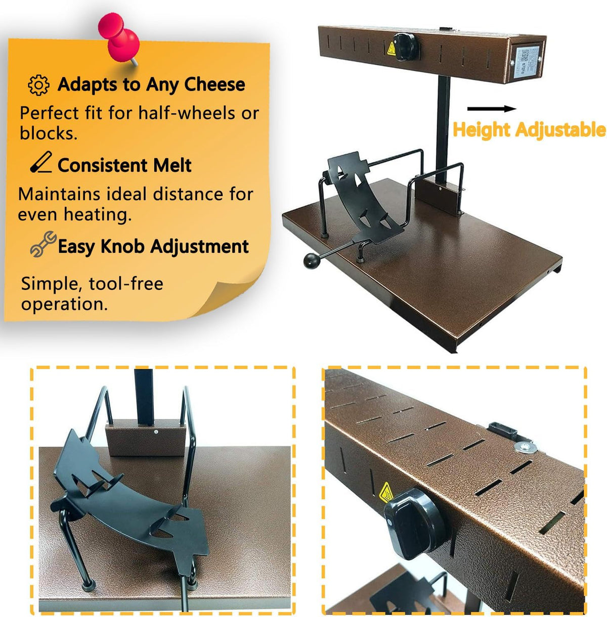 Scioglitore Di Formaggio per Raclette Commerciale, Macchina per Grigliare Il Formaggio Elettrica, Griglia per Raclette a Riscaldamento Rapido, Macchina per Sciogliere Il Formaggio Tradizionale